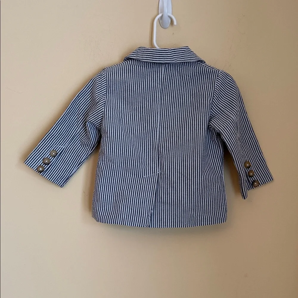 Cherokee Boys Blue White Striped Seersucker Suit Set‎ -12 MONTHS- Easter Wedding